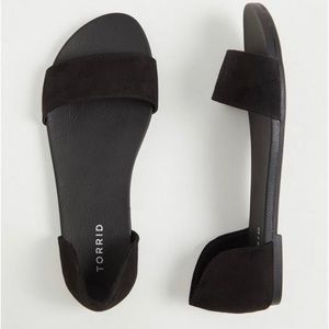 TORRID Open Toe D'Orsay Flat Sandal